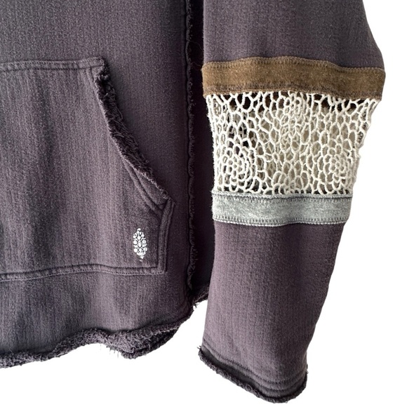 FREE PEOPLE NWOT DREAM CATCHER FP MOVEMENT HOODIE WASHED BLACK | SIZE: SMALL - Picture 4 of 10